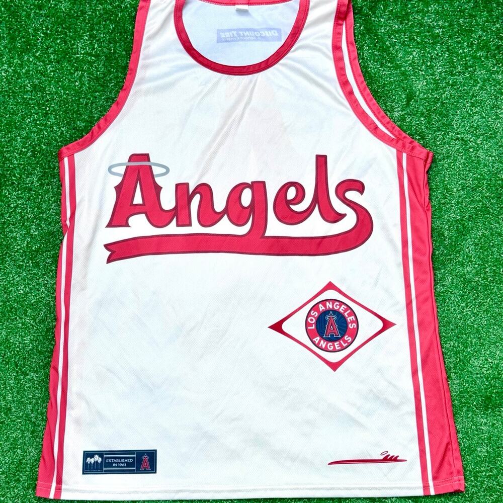 MLB x Discount Tires And Service Centers Los Angels Tank Top Jersey Fullerton CA